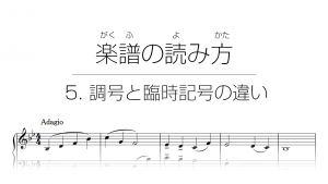 初心者でもわかる楽譜の読み方 | 5. 調号と臨時記号の違い