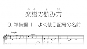 初心者でもわかる楽譜の読み方 | 0. 準備編 1 - よく使う記号の名前