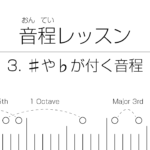 絶対にわかる音程レッスン | 3. シャープやフラットが付く音程