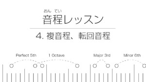 絶対にわかる音程レッスン | 4. 複音程、転回音程