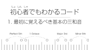 初心者でもわかるコード | 1. 最初に覚えるべき基本の三和音