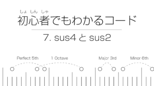 初心者でもわかるコード | 7. sus4（サスフォー）とsus2（サスツー）
